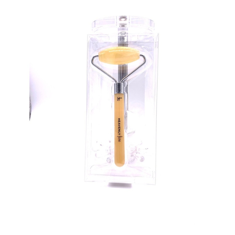 IT Cosmetics New Heavenly Luxe Face & Neck Citrine Roller – In Packaging